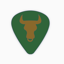 Screenshot-2023-07-20-at-5.21.09-PM.png Archivo STL Púa de guitarra Bull・Diseño imprimible en 3D para descargar