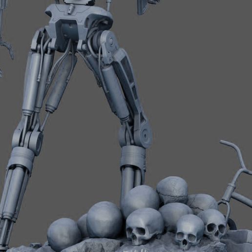 S-58.jpg Terminator T-800 Endoskeleton Salvation Diorama T2 Improved Version