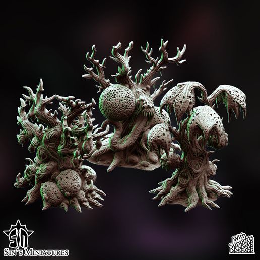👹 Plague Daemon Trees・ 3D File for 3D printing・Cults