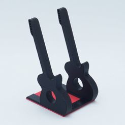 DSC07321-1.jpg STL file Guitar Base Stand for Cellular・3D print model to download