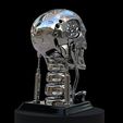T 02.jpeg Terminator T-800 Skull Bust 3D Print Stl Model Diorama 3D print model