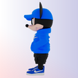 Mickey-102.png Микки Маус Городские вибрации фан-арт готовый к печати (MULTIPARTS/3MF)