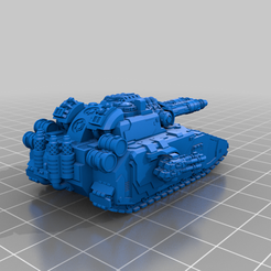 epicfalchion.png Бесплатный STL файл Крошечный самый большой танк Классический двуствольный танк Охотник・Модель 3D-принтера для скачивания