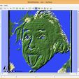 Einstein_Face_Tile_03.jpg Minecraft 3DPrinting Art Tile - Albert Einstein's Face -