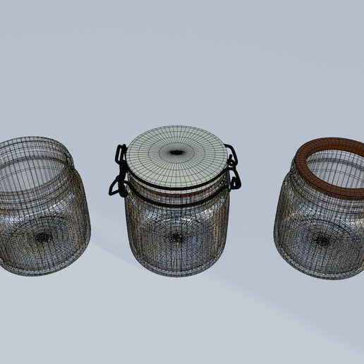 🔪 Glass Jars・ OBJ File for ・Cults