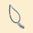 model.png leaf, branch, gain, plant cookie cutter, form  cookie cutter, form