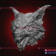Werewolf_The_Howling_Head_Sculpt_3d_print_model_03.jpg Werewolf The Howling Action Figure Head Sculpt