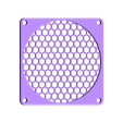 80mm_honeycomb_full_fan_cover.stl Free STL file Customizable Fan Grill Cover・3D print design to download