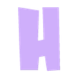 H.stl Letters and Numbers DRAGON BALL Z | Logo