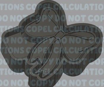 Bow Silicone Mold Housing 3D model
