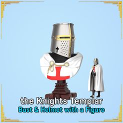 CG-1-1.jpg the Knights Templar Bust & Great Helm with a figure