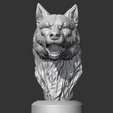 02.png Wolf Head AM02 3D print model