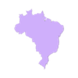 Brazil.stl One World - Atlas | World map | 175 individual files/countries