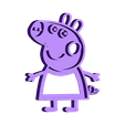PEPPAPORDENTRO.stl STL-Datei peppa pig cookie cutter kostenlos・3D-Druckvorlage zum Herunterladen