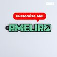 05-100.jpg MINECRAFT Customizable Keychain