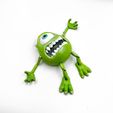 IMG_3587.jpg FLEXI MIKE WAZOWSKI PRINT-IN-PLACE articulated MONSTERS, INC. toy