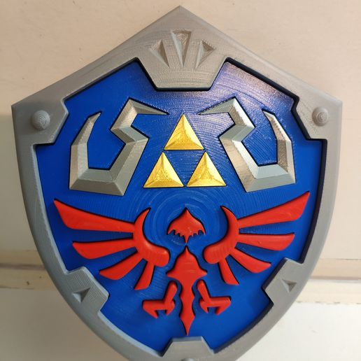 The Legend of Zelda - Hylian Shield multiparts 3D model