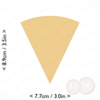 1-7_of_pie~3.5in-cm-inch-cookie.png Slice (1∕7) of Pie Cookie Cutter 3.5in / 8.9cm