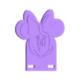 cara minnie.stl MINNIE MOUSE CELL PHONE HOLDER