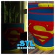 Descripcion.jpg Superman Style, DC Comics (2 options) / flower pot Superman Style, DC Comics