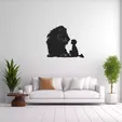 1.webp Kid and a Lion Wall Art