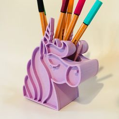 IMG-0046.JPG STL file Unicorn Pencil・3D printing idea to download