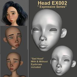 Image1.jpg Fichier STL BJD 1/3 75MM HEAD - TOON EXPRESIVE 2 - PAR SPARX・Design pour impression 3D à télécharger