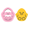 ASDFSDCXVZXCV.png STL file chicks polymer clay cutter 7 size・3D printer model to download