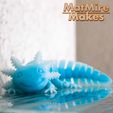 MMM_Icelotl_02b.jpg Datei STL Bezaubernder Axolotl mit Gelenk, bedruckter Körper, einrastbarer Kopf, niedlicher Flexi・Design für 3D-Drucker zum herunterladen, MatMire_Makes