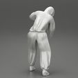 Girl-0009.jpg 3D file Woman wearing antivirus suit standing and pushing・3D printable model to download