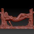 4.jpg Woman lying on a hammock by Antonio Frilli