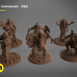 orc-color-group.0.png Télécharger fichier Orc Commando - D&D • Plan pour imprimante 3D, 3D-mon