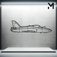 hawk-200.png Wall Silhouette: Airplane Set