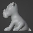 Figura-Cachorro-Bóxer-Perro-Moad-3.jpg Boxer Puppy Dog - Sitting Puppy Figure