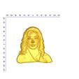 Face-08-02.jpg Download STL file professional mold form bas-relief real 3D Relief For CNC building decor wall-mount for decoration "female-face-08" and 3d print • 3D print design, Dzusto