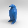 Penguin lowpoly.jpg Free STL file Penguin Low-poly・Design to download and 3D print