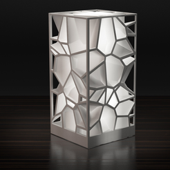 Tye — tise STL file Voronoi Lamp・3D printable model to download, ShadowFire3D