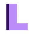 l.STL Minecraft Alphabet Letter