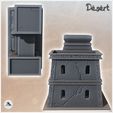 5.jpg Egyptian Building with Central Access and Flat Roofs (4) - Canyon Sandy Landscape 28mm 15mm RPG DND Nomad Desertland African