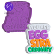 watermark.png 3D You Are Eggstraordinary - Easter Bath Bomb STL Mold