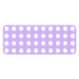 uBeam9.Holes.4x10.Infill.Fancy.stl Générateur ultime de LegoBeam/BitBeam