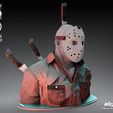 102723-Wicked-Jason-Voorhees-Sculpture-image-003.jpg WICKED HORROR JASON BUST: TESTED AND READY FOR 3D PRINTING