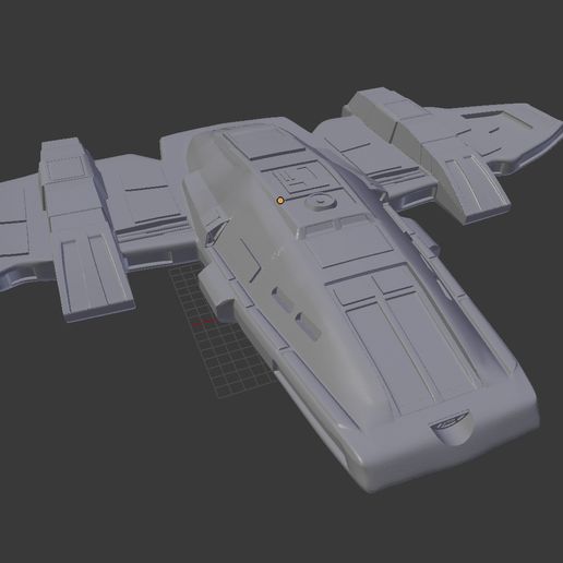 3D printed Main Deflector Upgrade for Revell 1/670 Scale USS Voyager. 