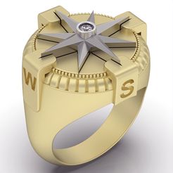keyshot-jewelry-scene-setup-set-3.8822.jpg STL file Compass ring・3D printable model to download