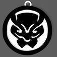 14-BLACK-PANTER.jpg STL file MARVEL AVENGERS BLACK PANTHER KEYCHAIN・3D printing model to download