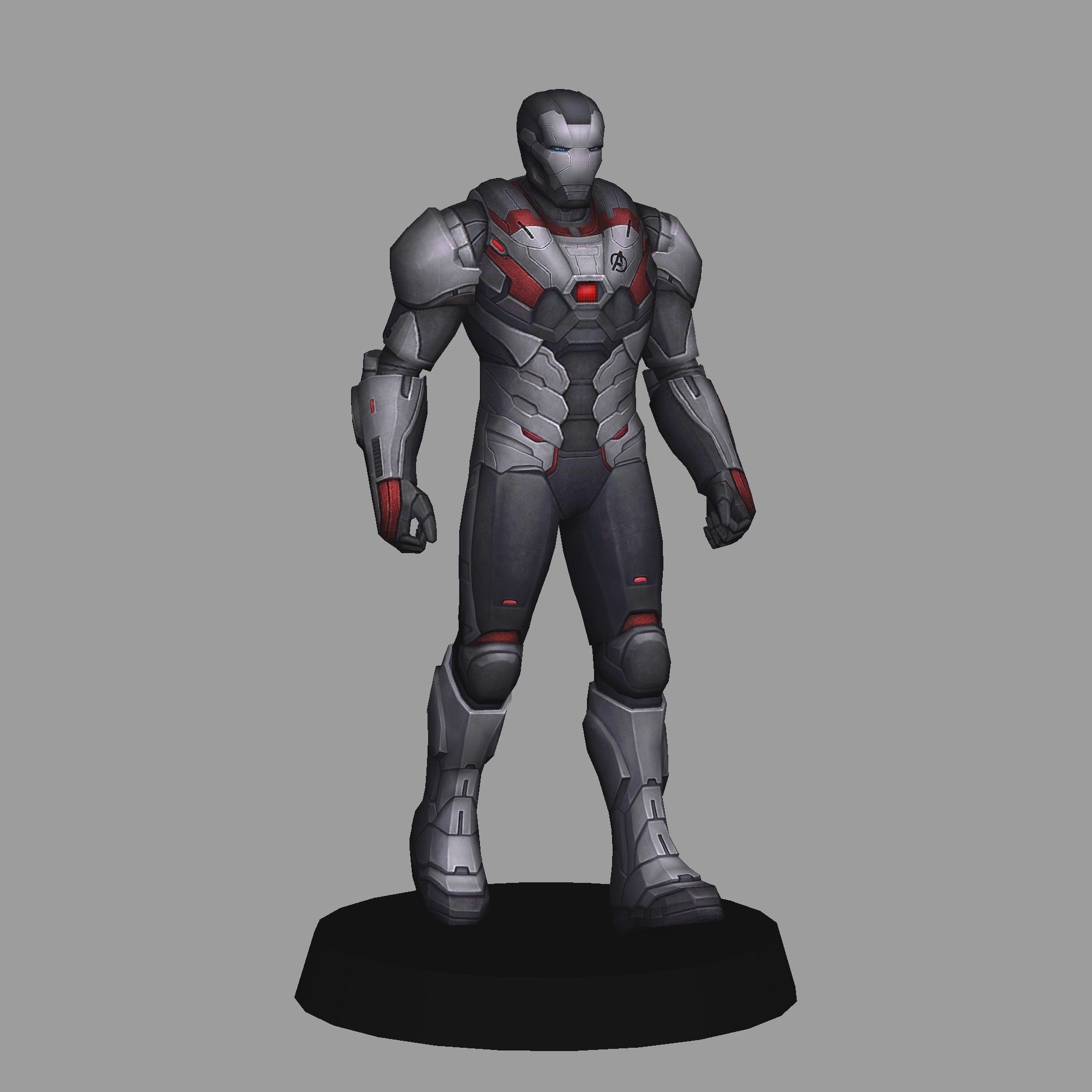 STL file Warmachine Quantum suit - Avengers endgame low poly・3D ...