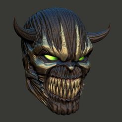 2.jpg Fichier STL Masque Nightmare Spawn・Modèle à télécharger et à imprimer en 3D