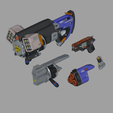 1.png Pistolet Zhu Yuan Zéro Zone Zenless - Set complet (Full Burst) pour 3dprint