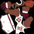 Lebron.png Lebron James ready for full color 3D printing