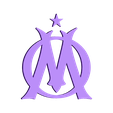 Olympique de Marseille.stl Olympique de Marseille - 2D logo